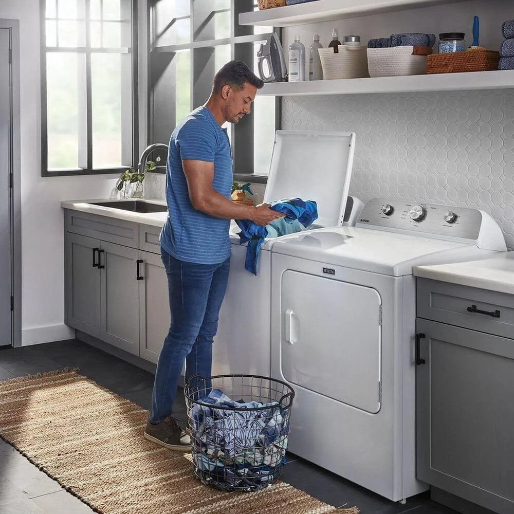 2026 Maytag - 7.0 Cu. ft. Electric Dryer with Wrinkle Prevent - White