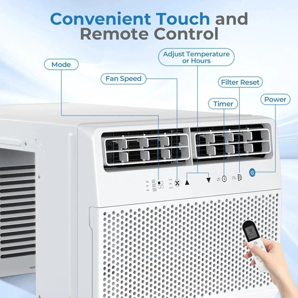 2026 Antarctic Star U-shaped window air conditioner 12000 BTU Ultra-quiet window air conditioner Cools