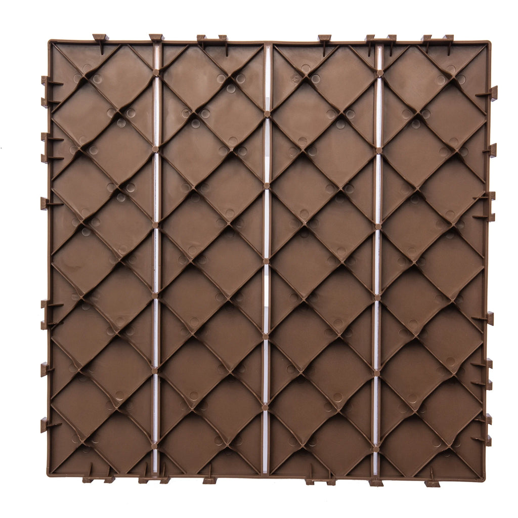 2026 76-Pack Plastic Interlocking Deck Tiles - 68.80 Sq.Ft Outdoor Plastic Flooring Super Durable & Waterproof All-Weather Indoor/Outdoor