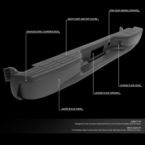 Styleside Rear Step Bumper  99-07 Chevy Silverado GMC Sierra 1500 2500