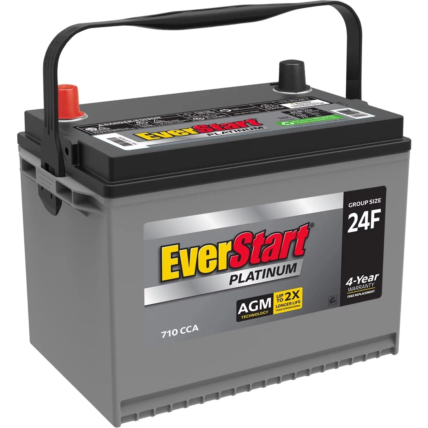 2026 EverStart Platinum AGM car battery, Group 24F, 12 Volt, 750 CCA – Made in the USA