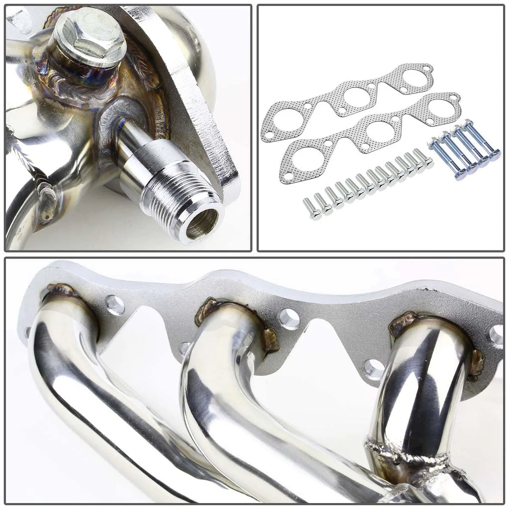 97-04 Ford F150 Heritage 4.2L V6 3-1 Shorty Exhaust Header w/O2 Sensor Bungs - Stainless Steel