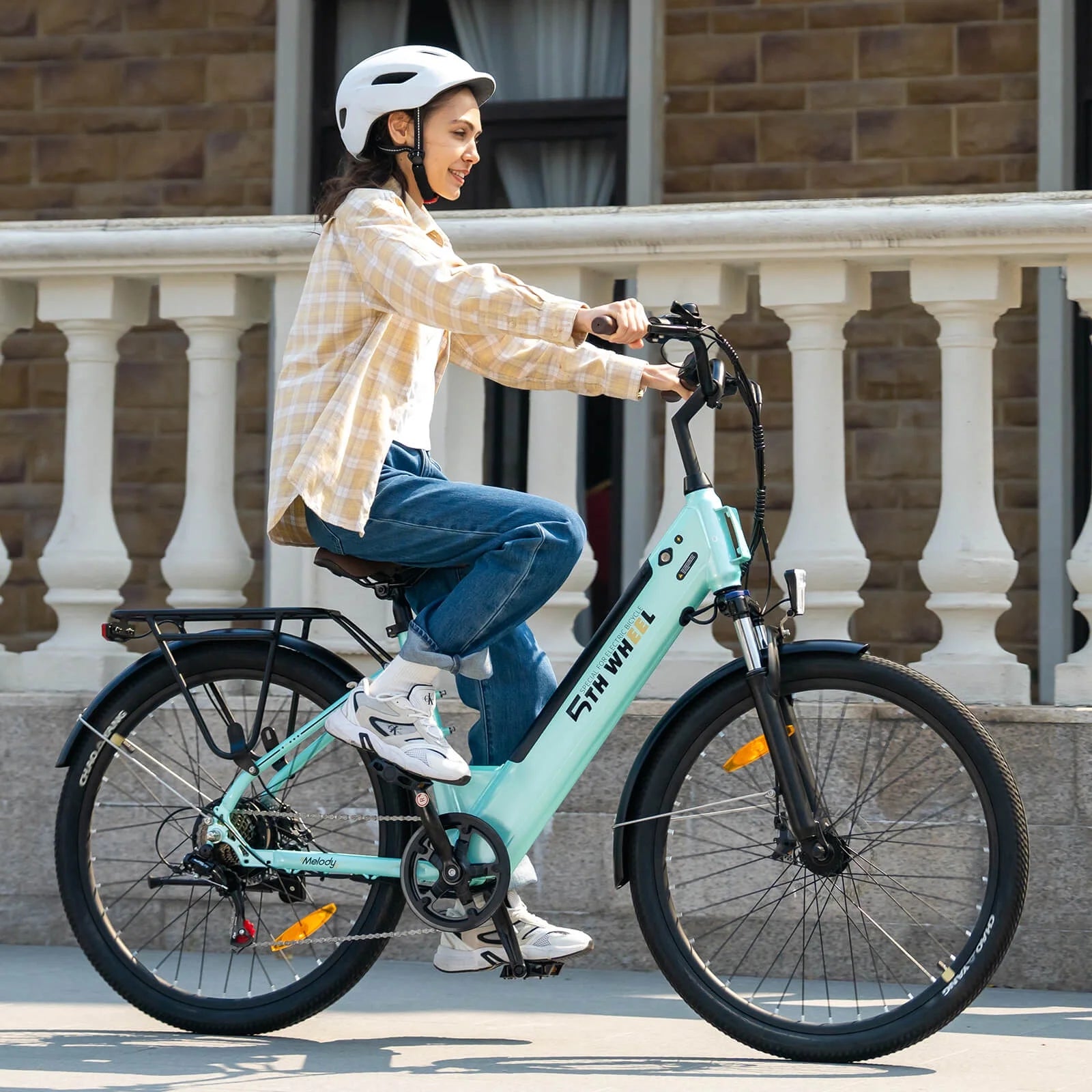 2026 5TH WHEEL Electric Bike for Adult with 350W Motor, W18B 26" EBike with 36V 10.4Ah Removable Battery Ebike, Electric Bicycle with 7 Speed, UL2849