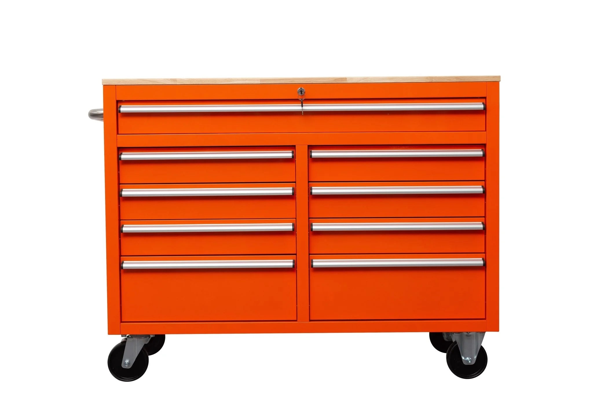 46" Rolling Tool Workbench – Heavy-Duty Mobile Storage Cabinet with 9 Drawers