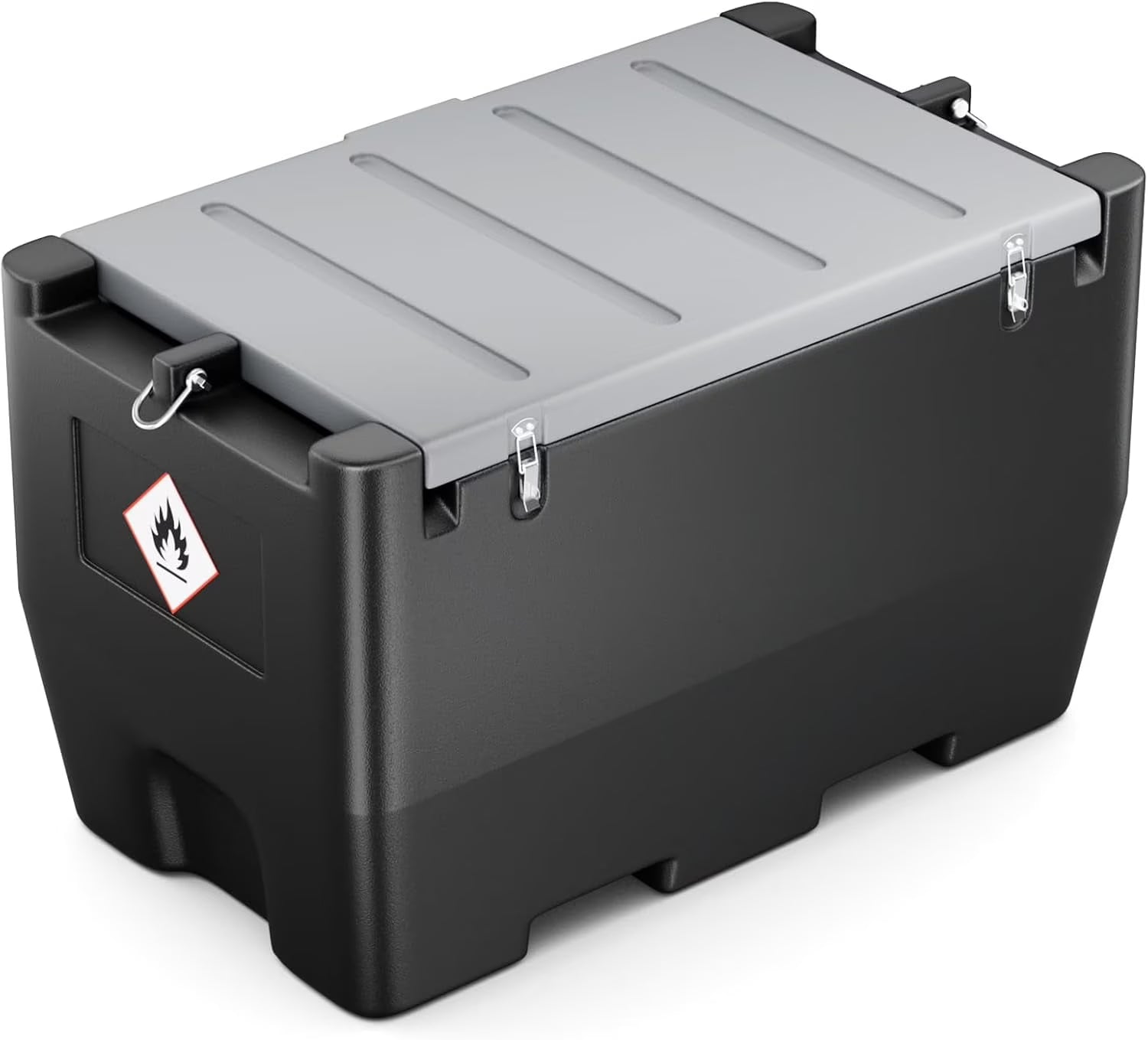 2026 Fuel Transfer Tank, 50 Gallon for Gasoline & Diesel, Gas Tank with 10.6 GPM Fast Flow Rate 12V DC Transfer Pump,13.1 ft Power Cord Portable Gas Tank, Red
