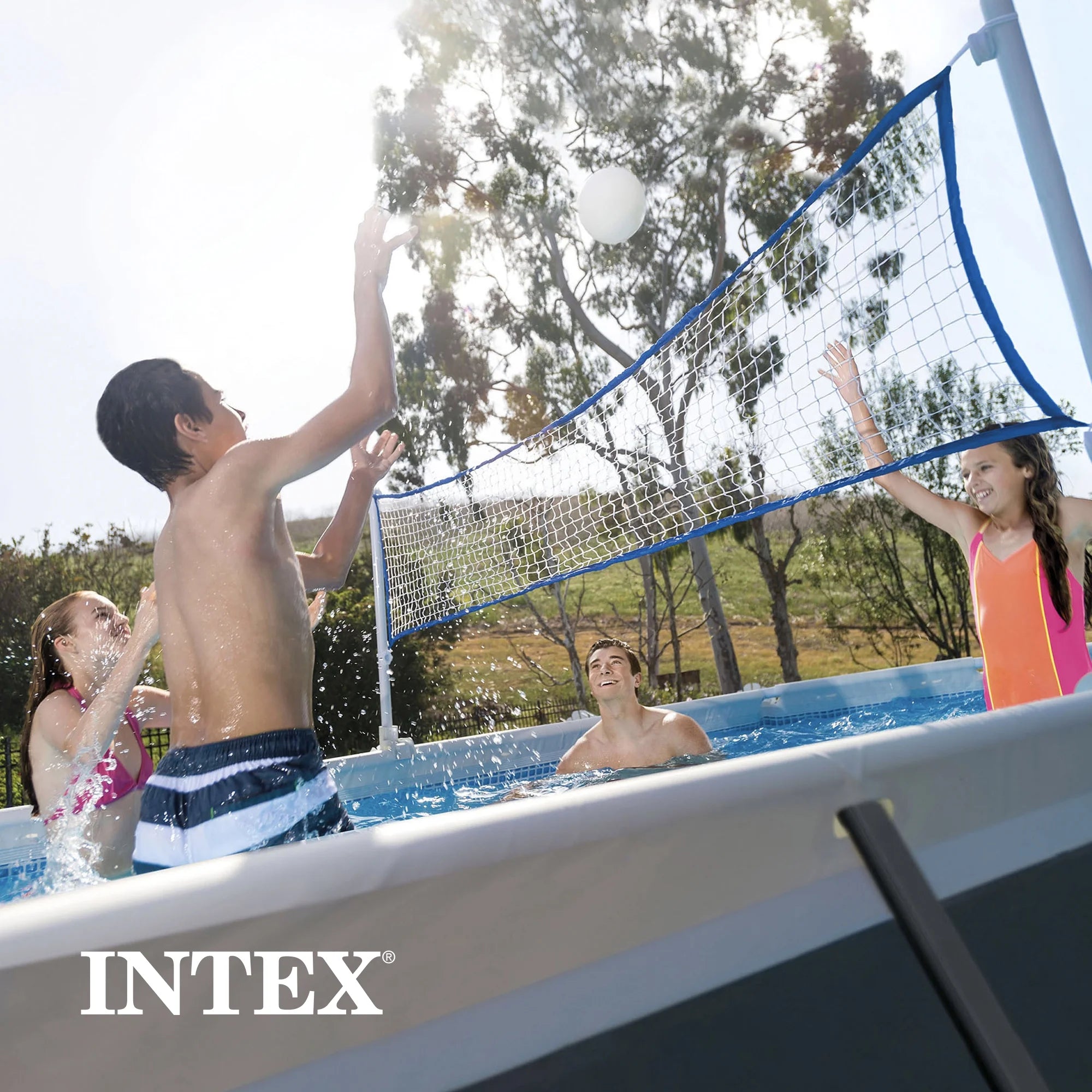 2026 INTEX 24ft x 12ft x 52in Ultra XTR Above Ground Pool, Floats (2 Pack), & Inflatable Cooler