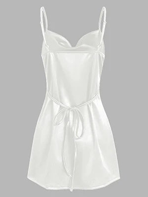 2026 Side Slit Satin Sexy Short Homecoming Dress
