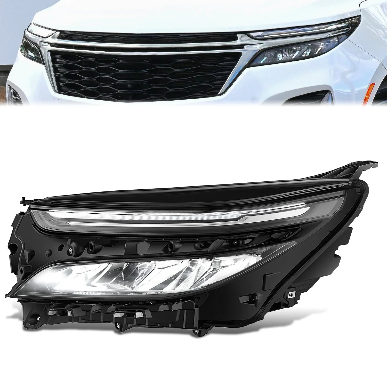 Factory Style Left Side Headlight22-24 Chevy Equinox