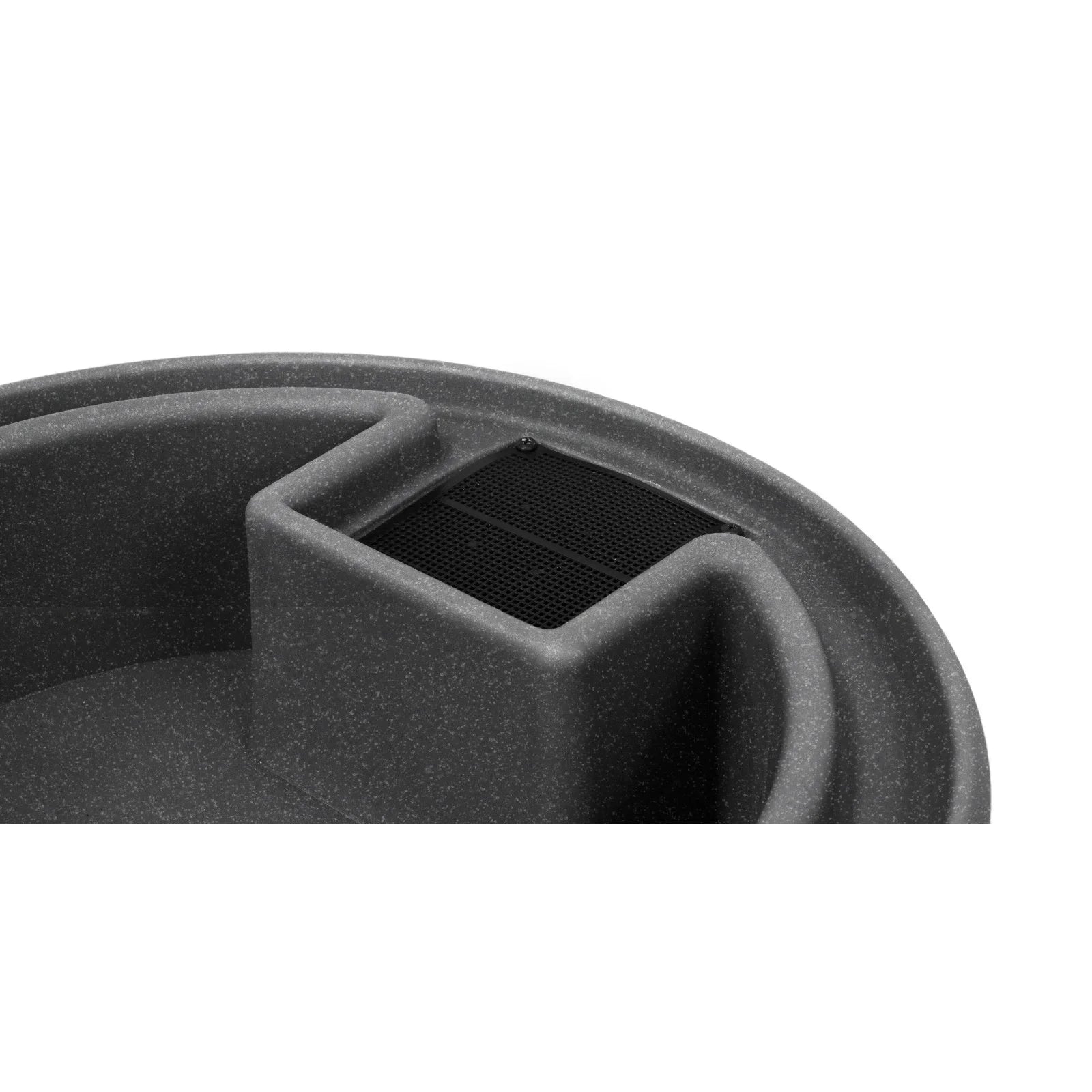 2026 Good Ideas IMP-D50-DAR Impressions Downton Rain Saver Rain Barrel, 50 Gallon, Dark Granite