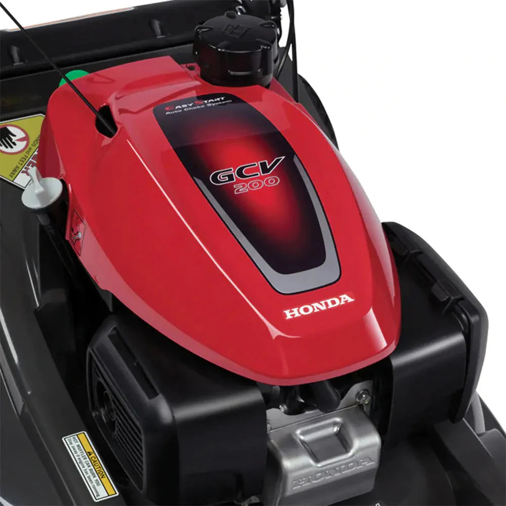 2026 Honda 21-inch Nexite self-propelled mower deck – Versamow 4-in-1 system – hydrostatic drive – electric starter – GCV200 engine with Roto-Stop