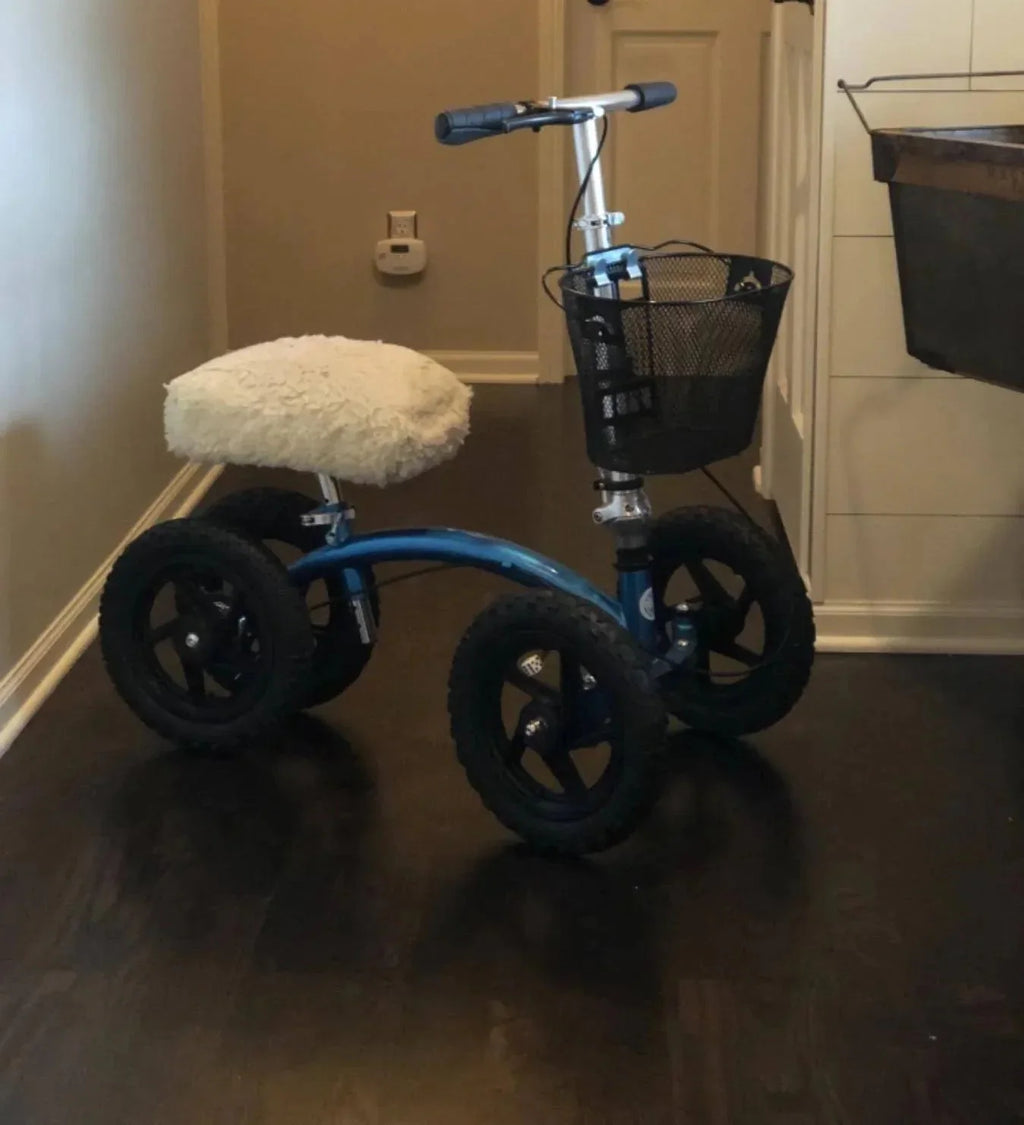 2026 New KneeRover Quad All Terrain Knee Walker in Metallic Blue
