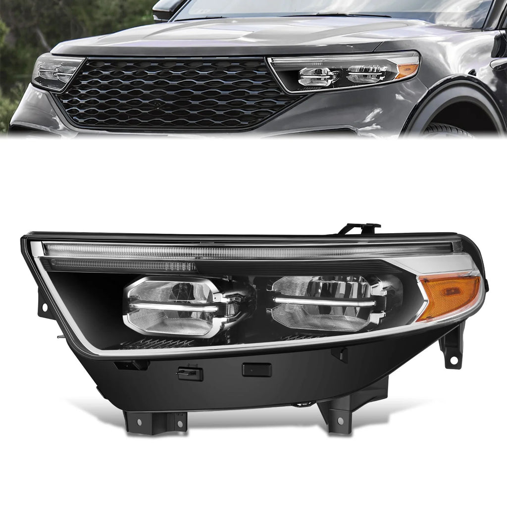 Factory Style Left Side Headlight20-24 Ford Explorer