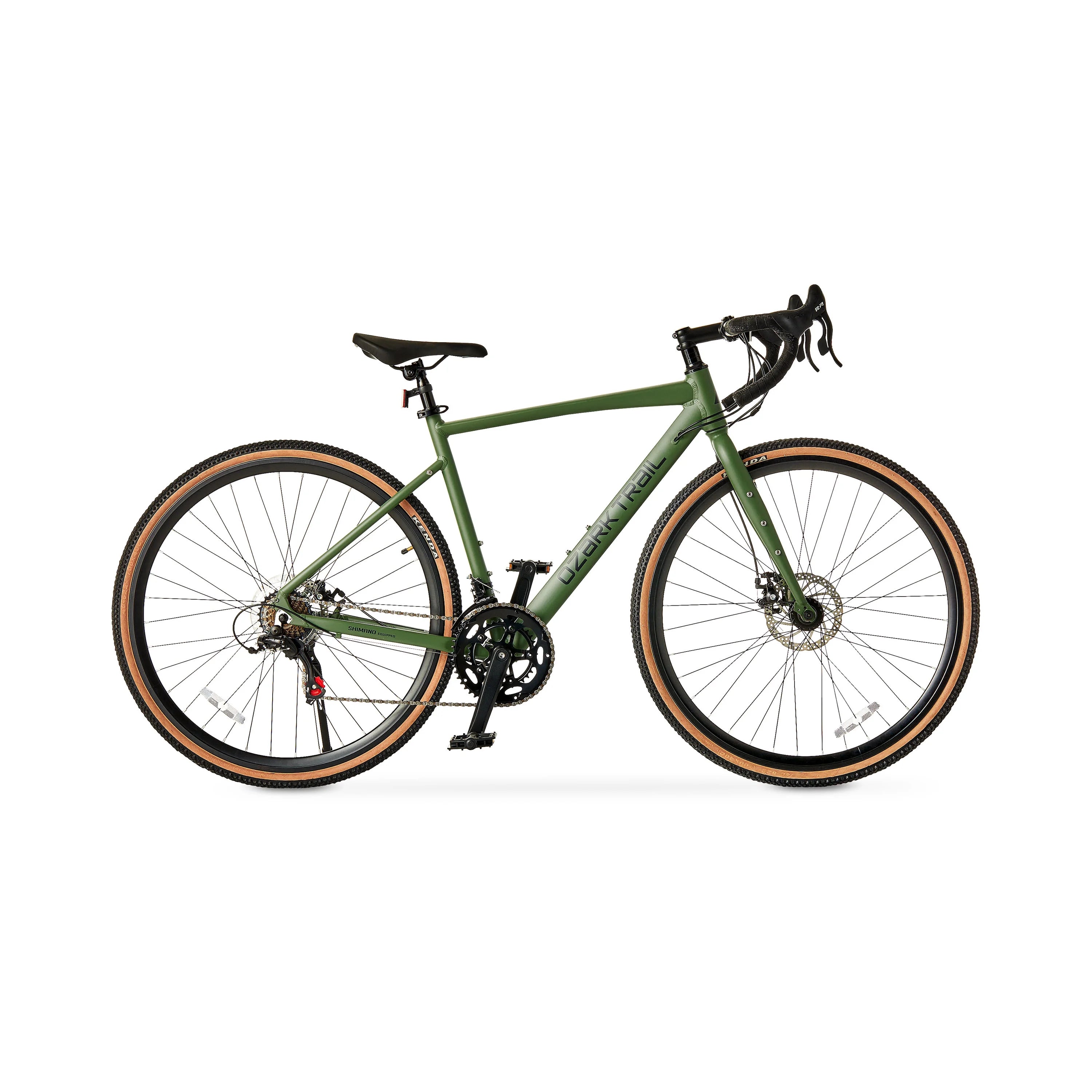 2026 700c Ozark Trail G.1 Explorer Drop Bar Gravel Bike, Medium Frame, Fits Riders 5'5" - 5'10", Green, Adult