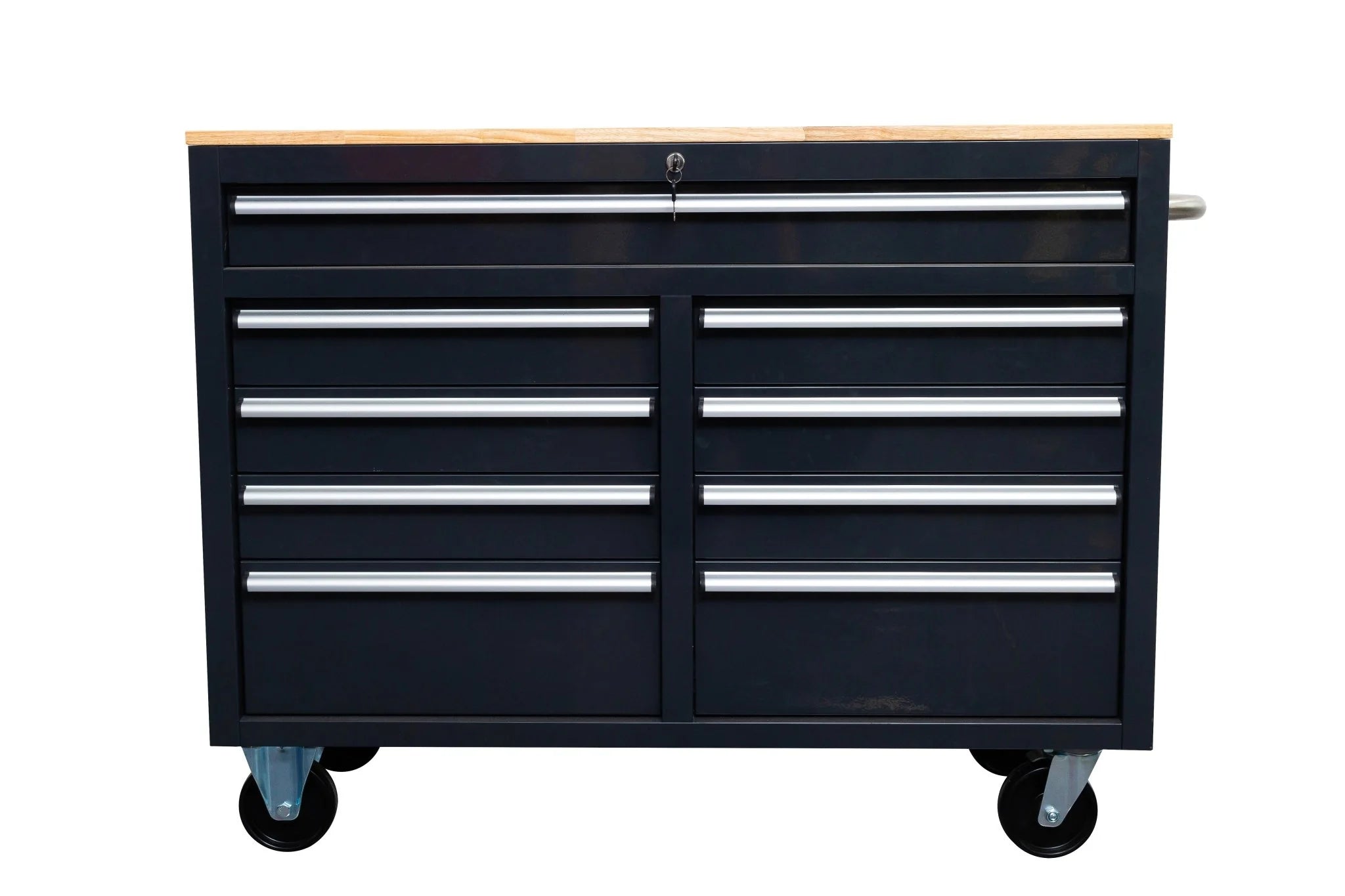 46" Rolling Tool Workbench – Heavy-Duty Mobile Storage Cabinet with 9 Drawers