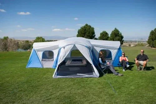 2026 Family cabin tent for 16 people with 3 rooms and 3 entrances