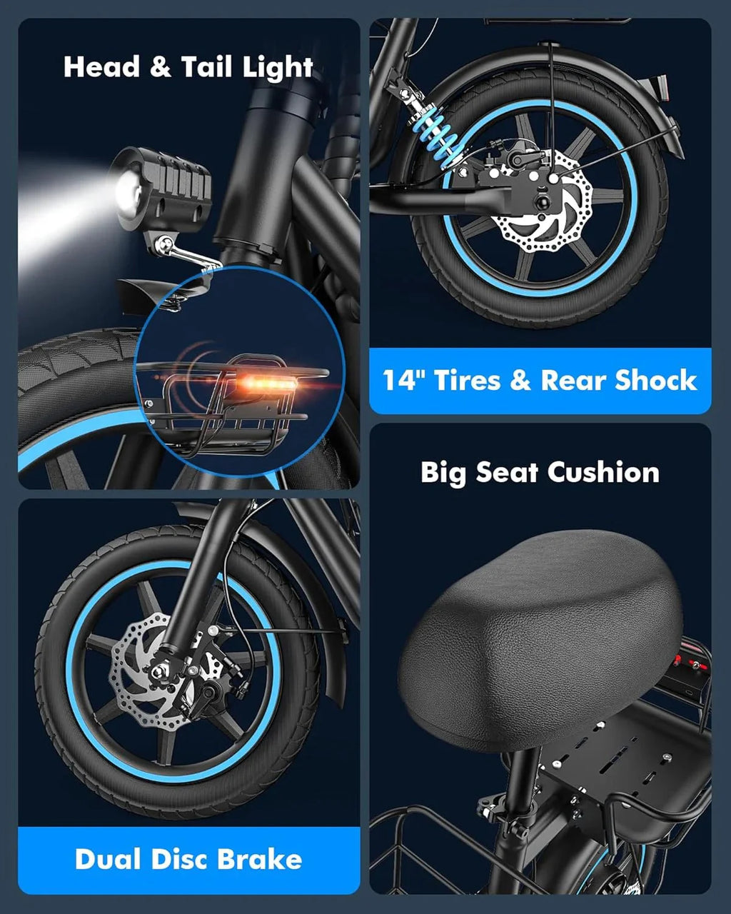 2026 Electric scooter for adults with large center basket