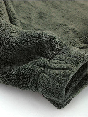 2026 Faux Fur Half-Zip Fleece Sweatshirt