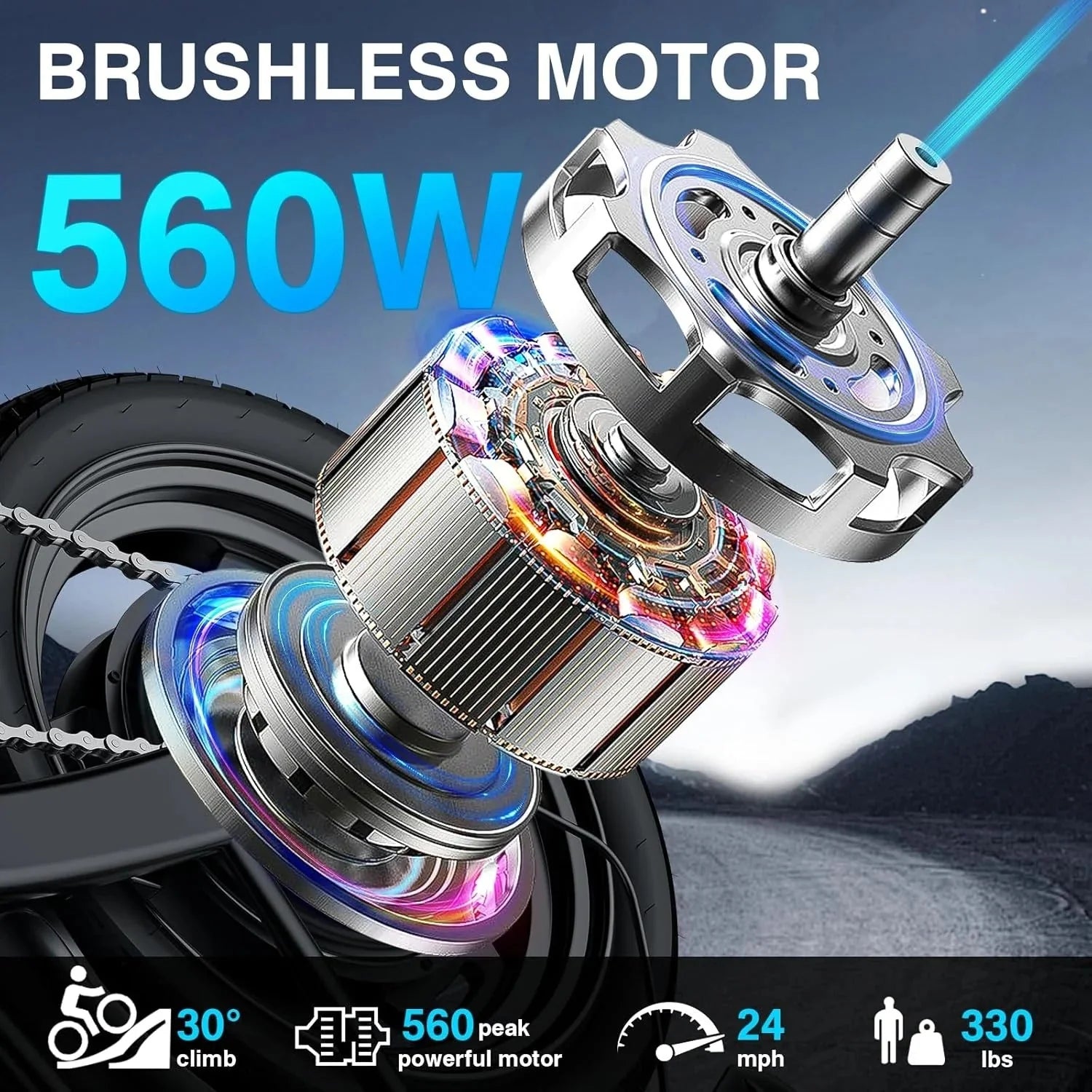 2026 Electric bicycle for adults and teenagers, foldable e-bike for commuters and city use, foldable e-bike motor 48V 24MPH