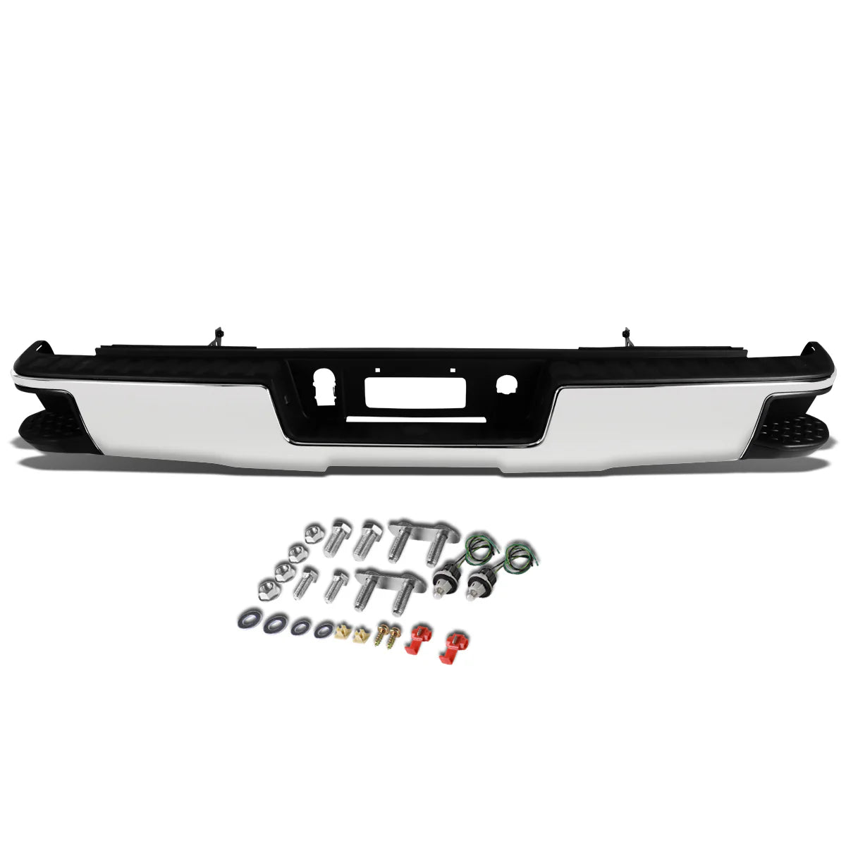Rear Step Bumper w/o Parking Sensor Holes  14-18 Chevy Silverado GMC Sierra 1500