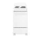 2026 20-inch electric oven with 4 cooking zones, freestanding, in white