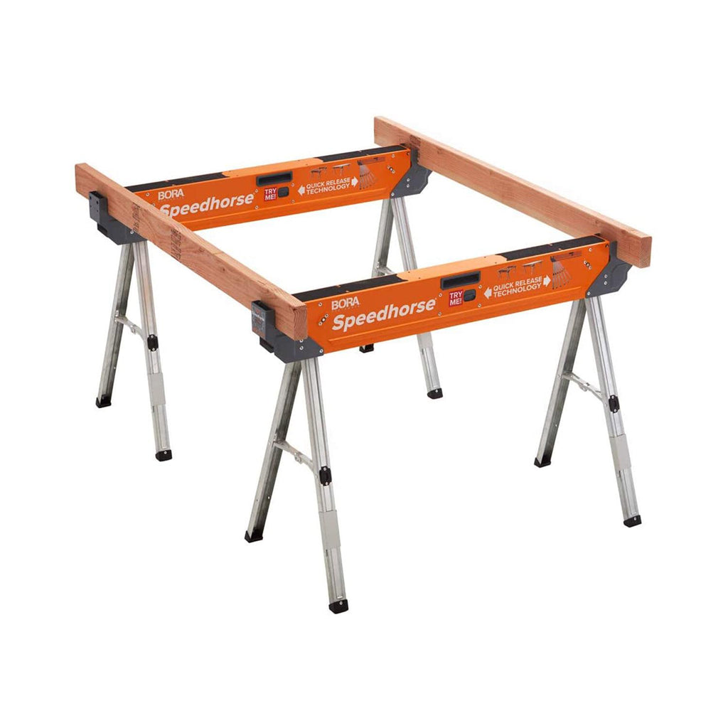 2026 30 in. H Steel Speedhorse Sawhorse with Auto Release Legs (2-Pack)