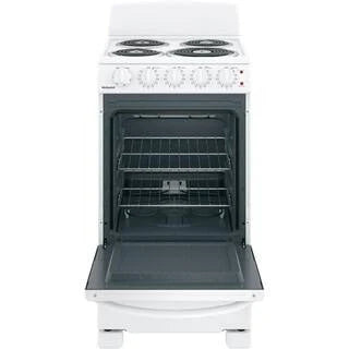 2026 20-inch electric oven with 4 cooking zones, freestanding, in white