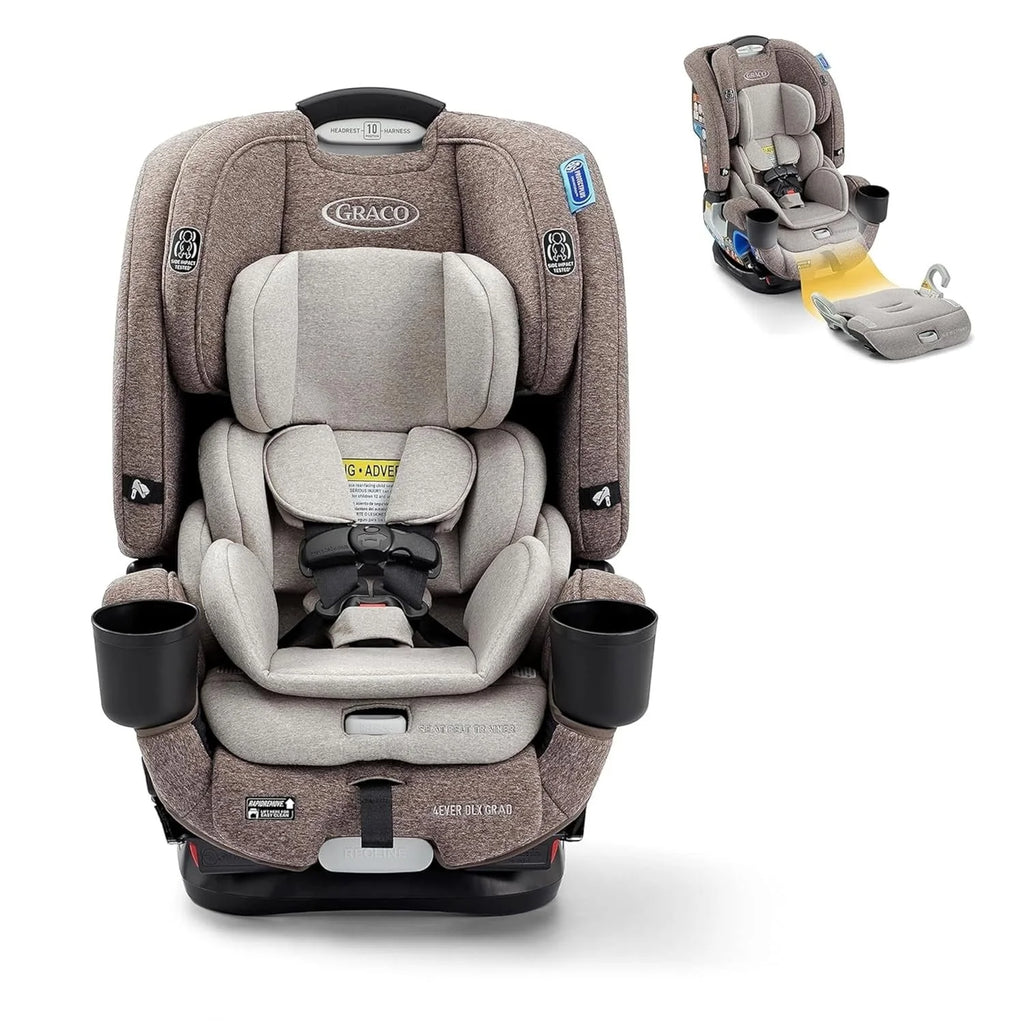 2026 4Ever DLX 4-in-1 Child Car Seat, Charlie | Car seat for babies and toddlers, 10 years of use | Rear-facing, forward-facing and booster seat | Safe, comfortable and practical