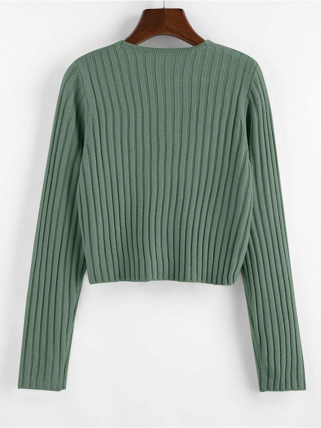 2026 Ribbed Button Cardigan