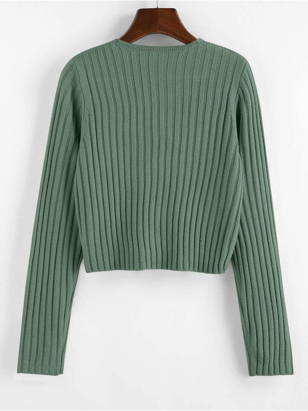2026 Ribbed Button Cardigan