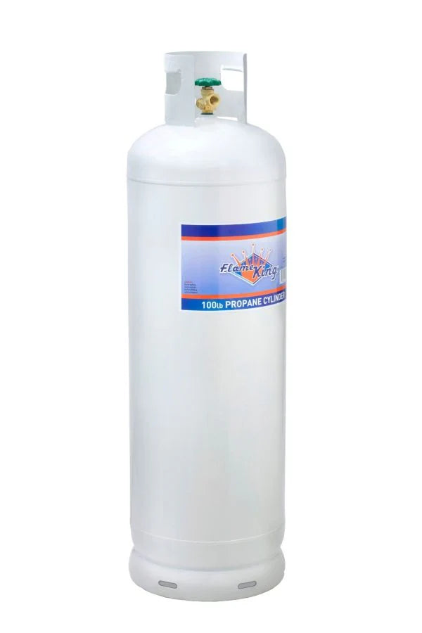 2026 100-pound steel propane gas cylinder with POL valve (delivered empty)