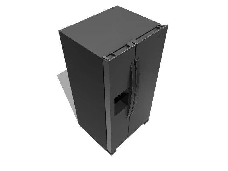 2026 36-inch wide side-by-side refrigerator – 24 cubic feet stainless steel