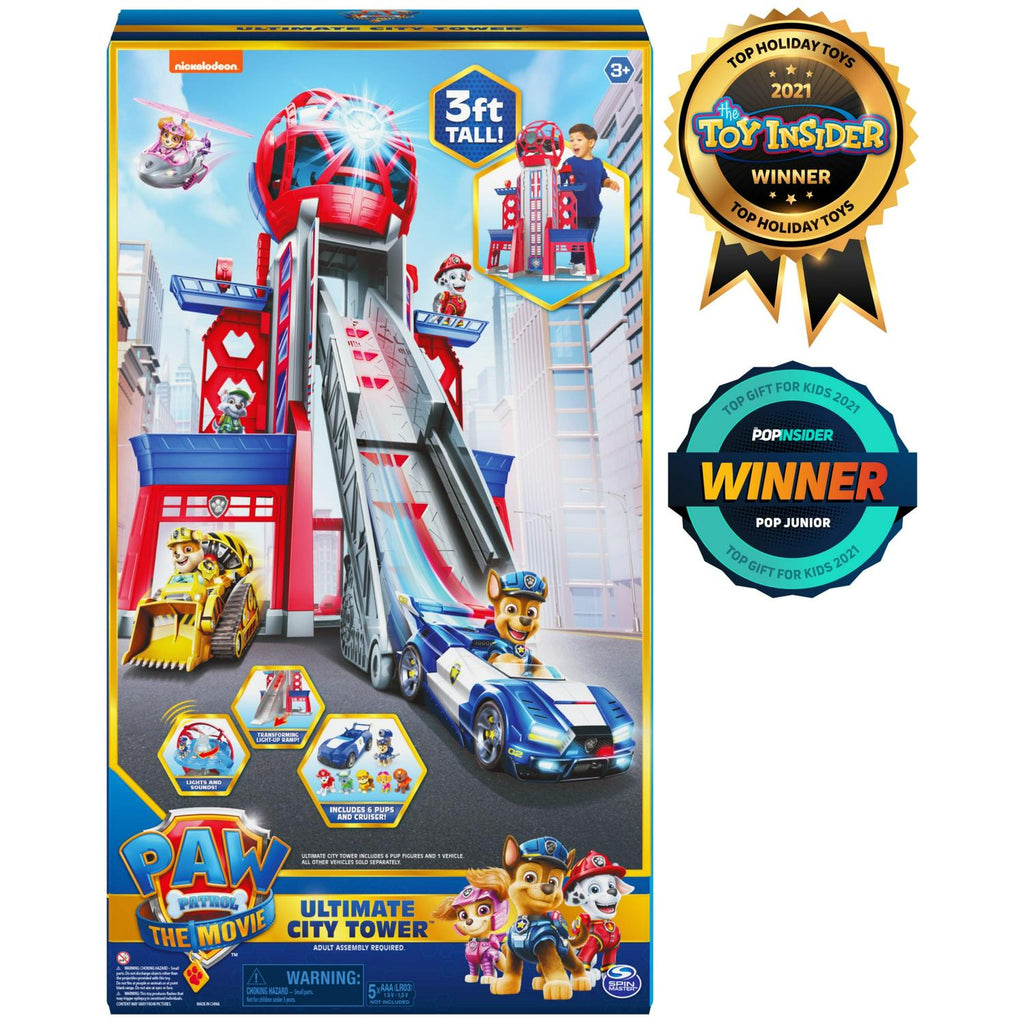 2026 PAW Patrol. Transforming Ultimate City Movie Tower. for Ages 3 and up