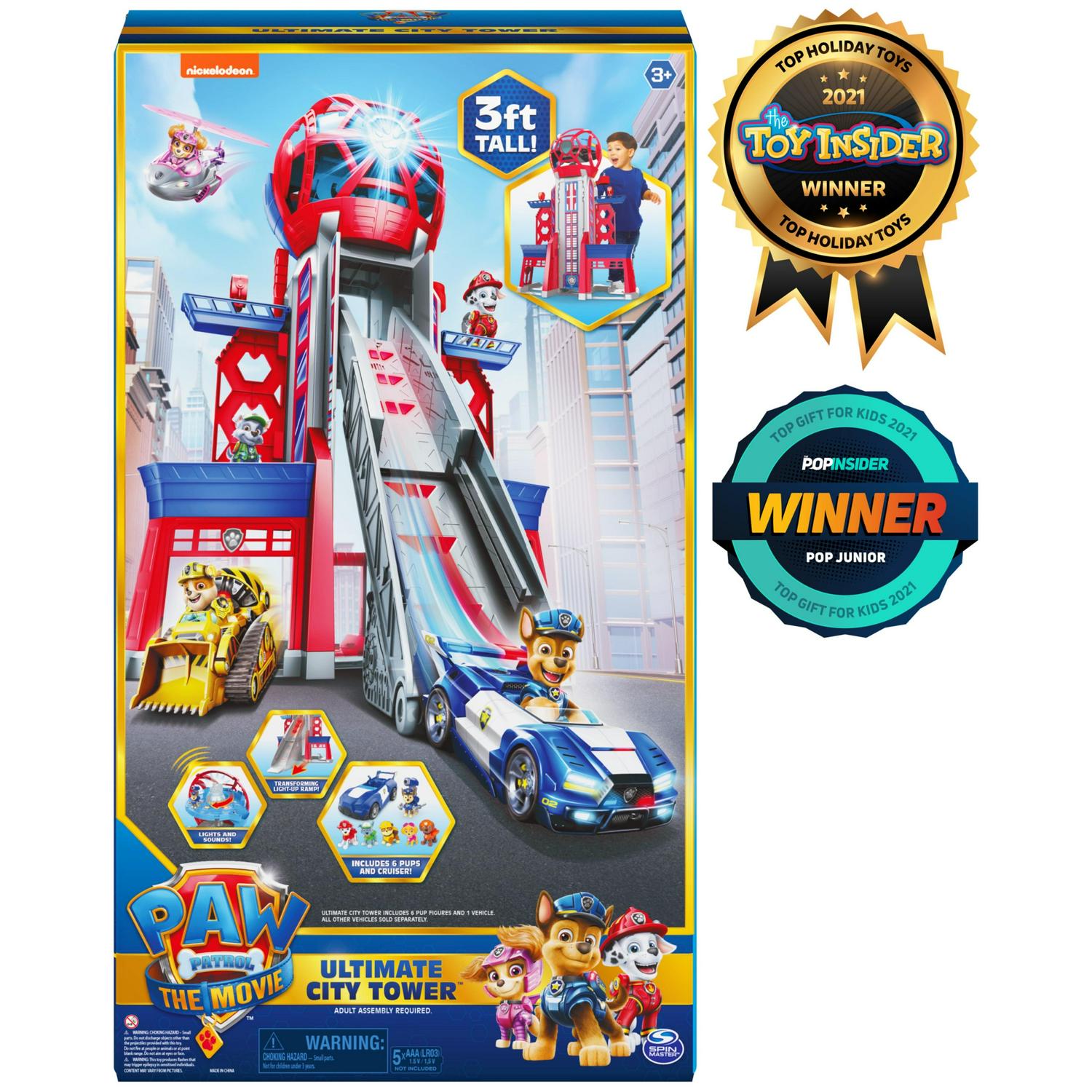 2026 PAW Patrol. Transforming Ultimate City Movie Tower. for Ages 3 and up