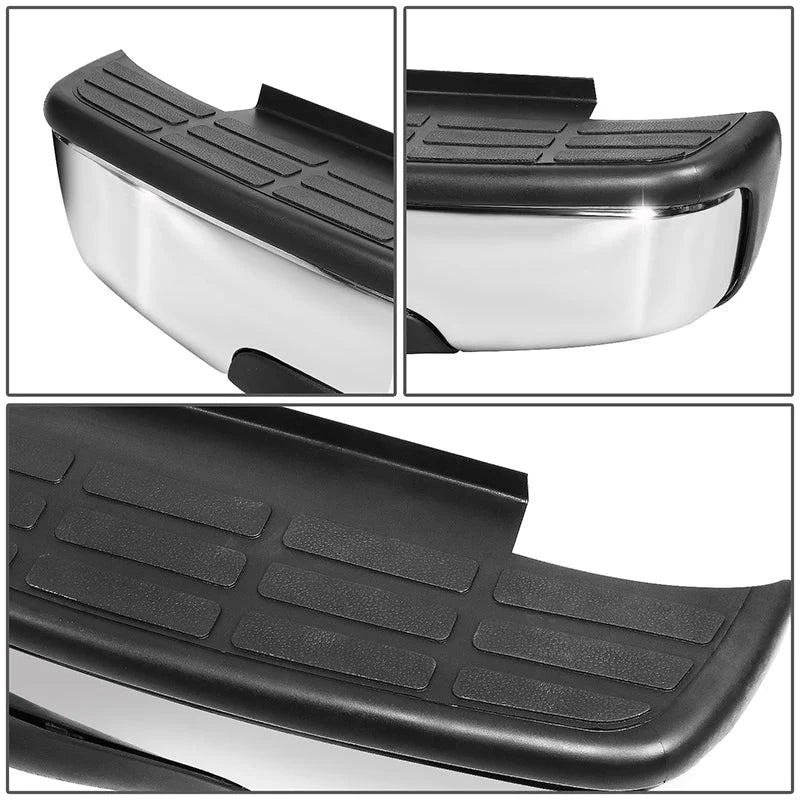 Rear Step Bumper w/o Parking Sensor Holes 01-07 Chevy Silverado GMC Sierra 2500HD 3500