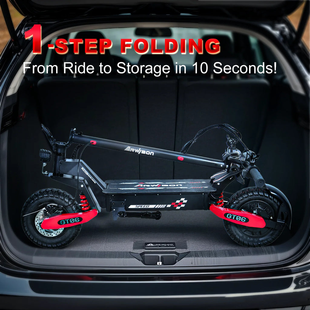 2026 Off Road Electric Scooter for Adults, 1200W Motor Fast E Scooter, Up to 28MPH Top Speed & 20Miles Long Range, 11" Off-Road Tires, 330lbs MAX Load, Foldable