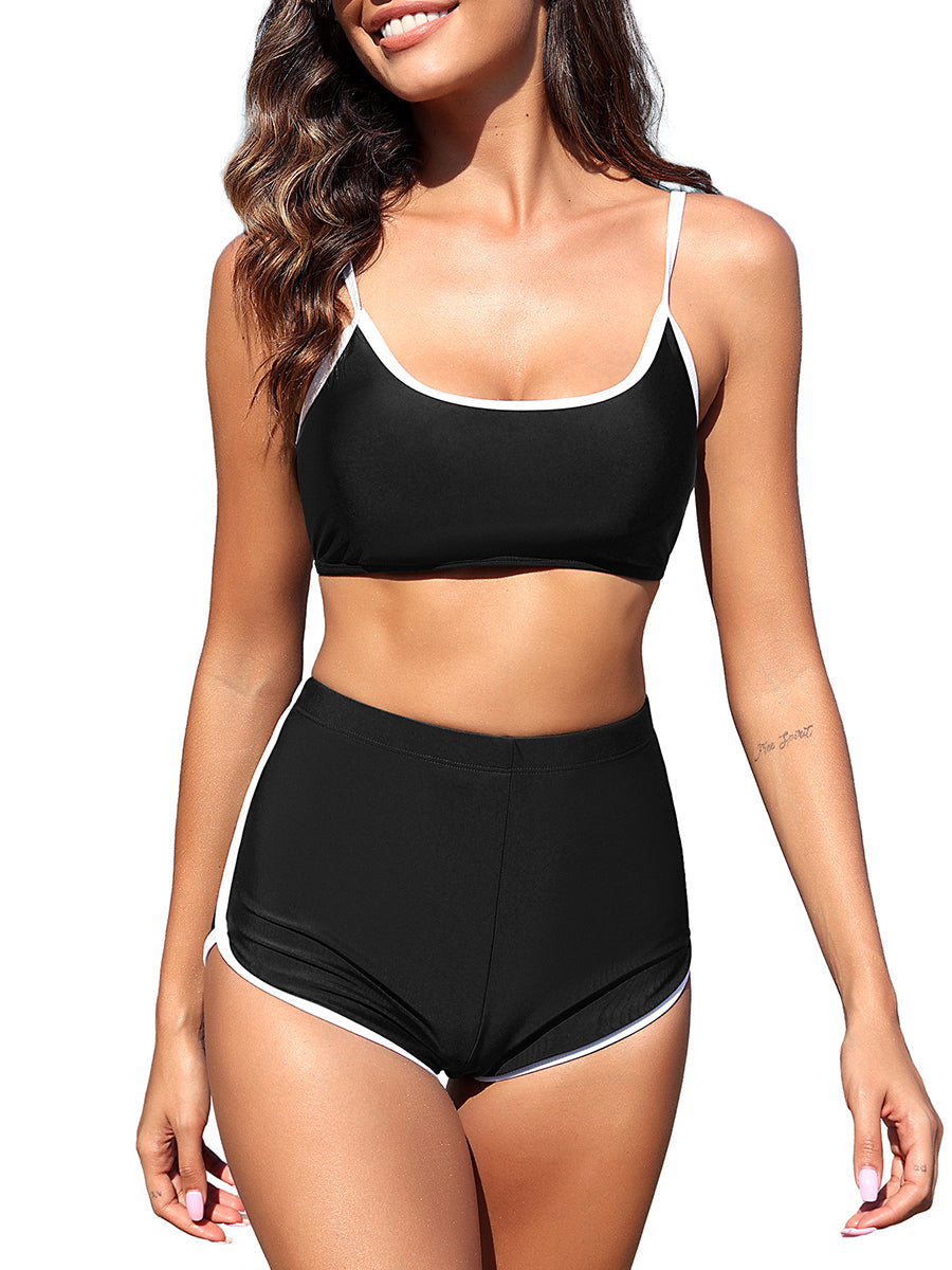 Athletic Two Piece Tummy Tankini