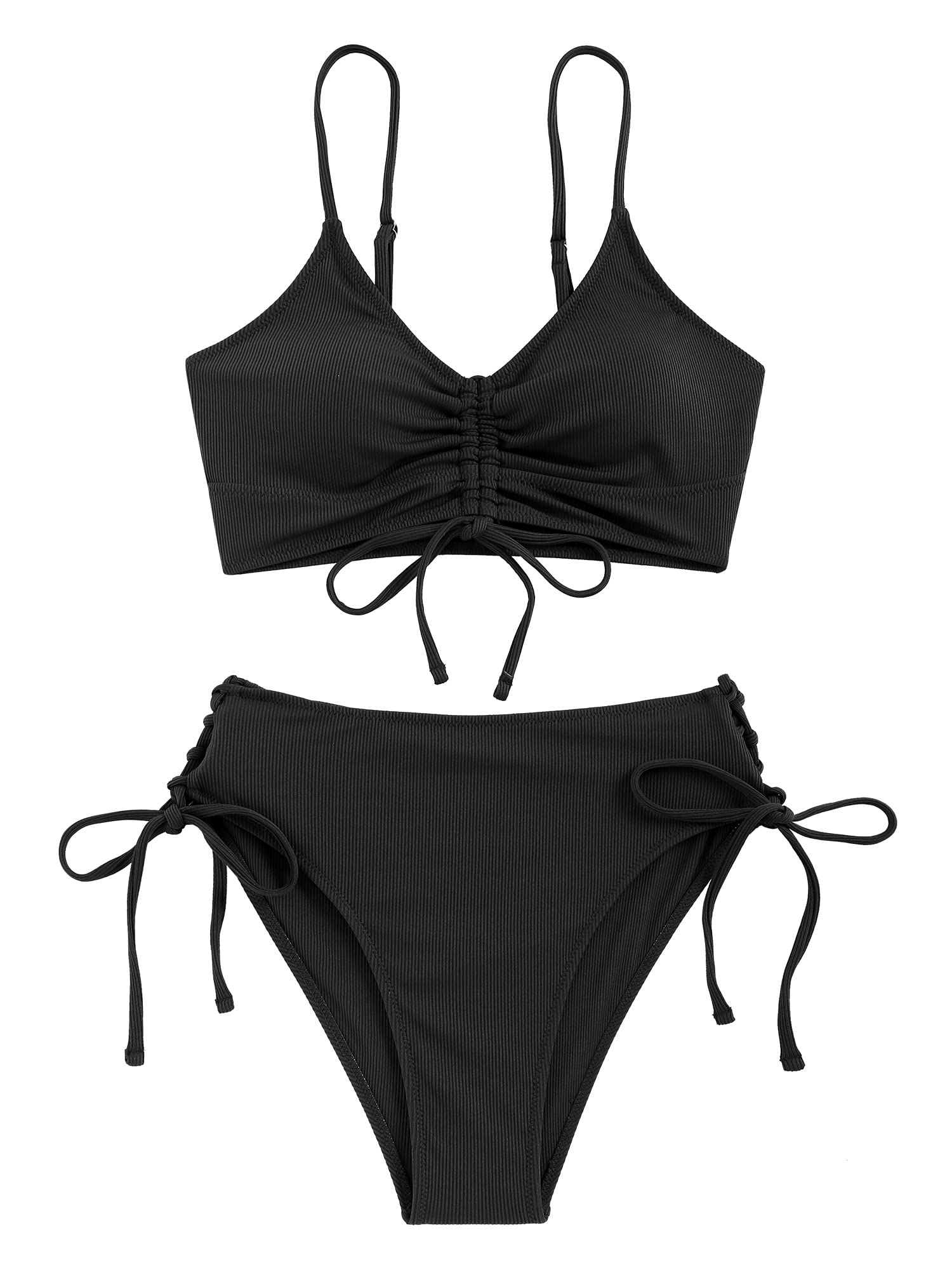 Ruffle Tie Bikini Set