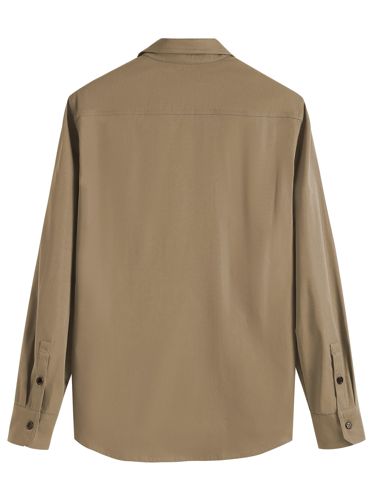 CALSUZ Men's Safari-Shirt UV Sun Protection Long Sleeve Fishing Hiking Shirts