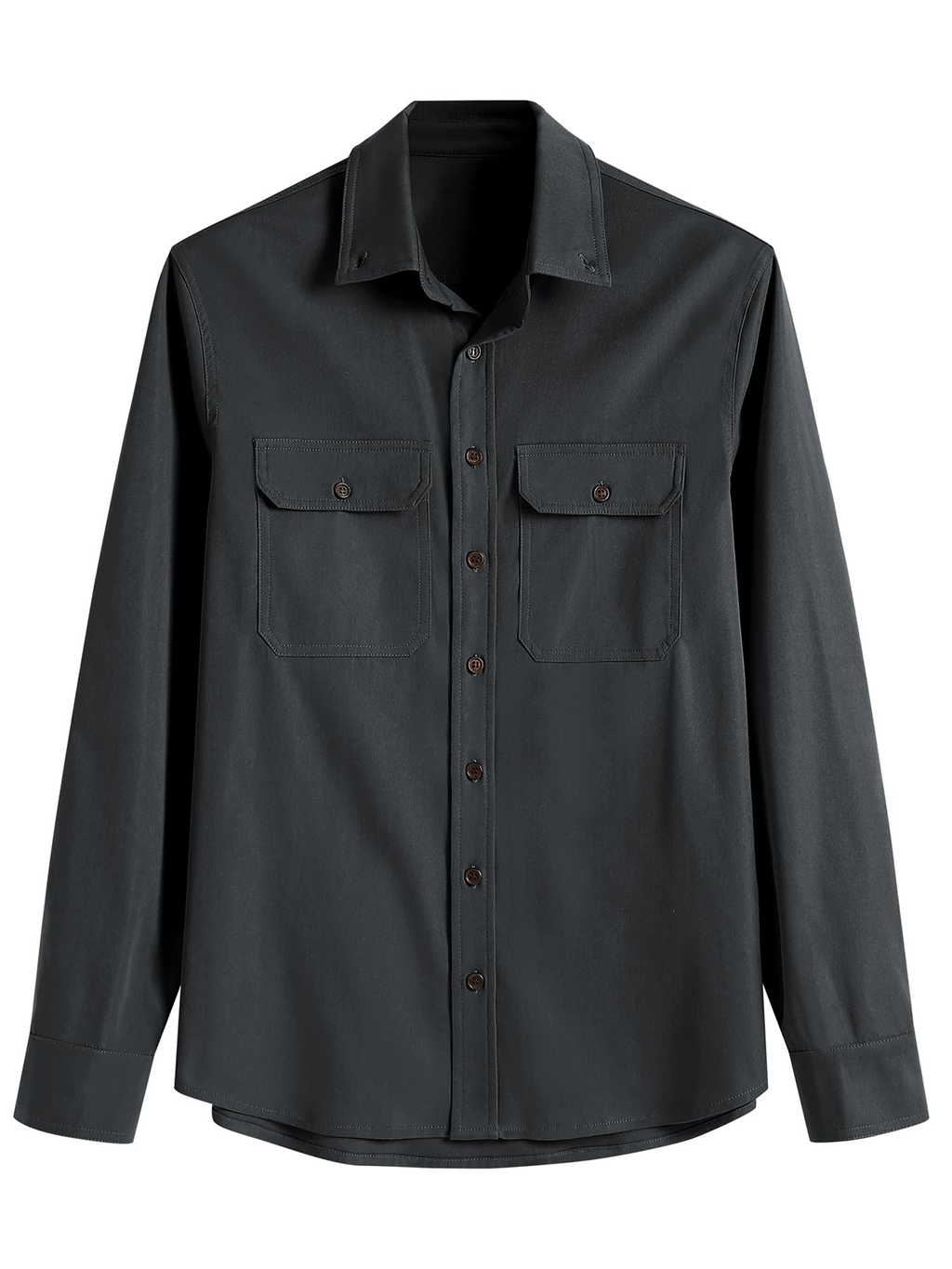 CALSUZ Men's Safari-Shirt UV Sun Protection Long Sleeve Fishing Hiking Shirts