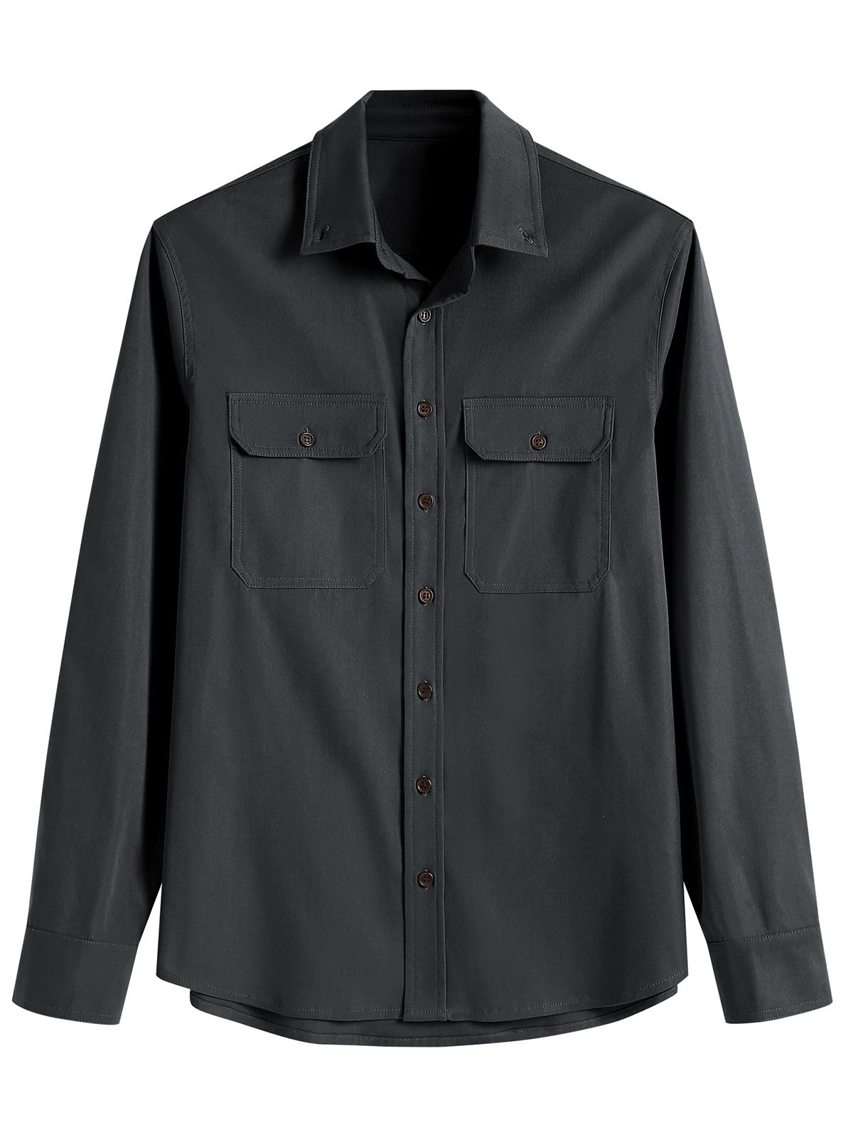 CALSUZ Men's Safari-Shirt UV Sun Protection Long Sleeve Fishing Hiking Shirts