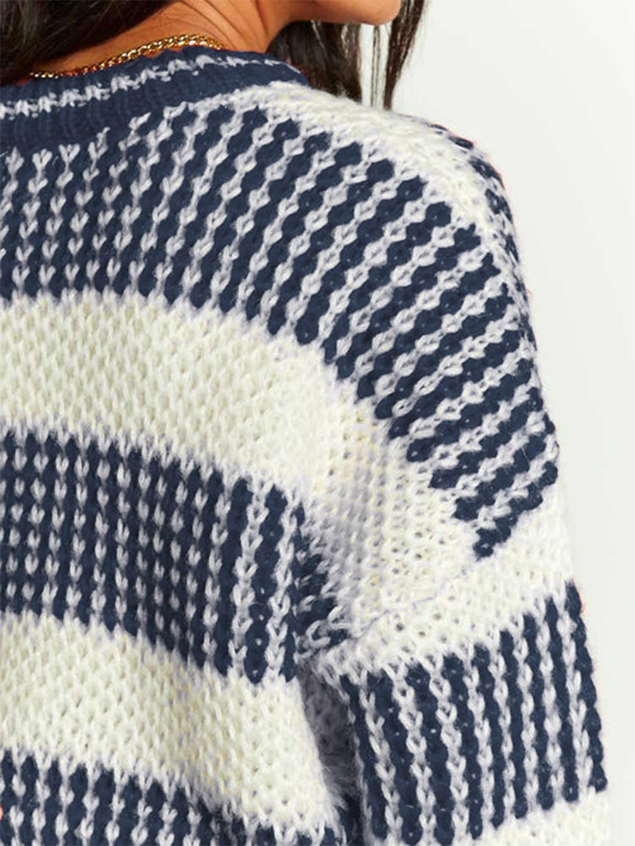 Colorblocked Knit Sweater