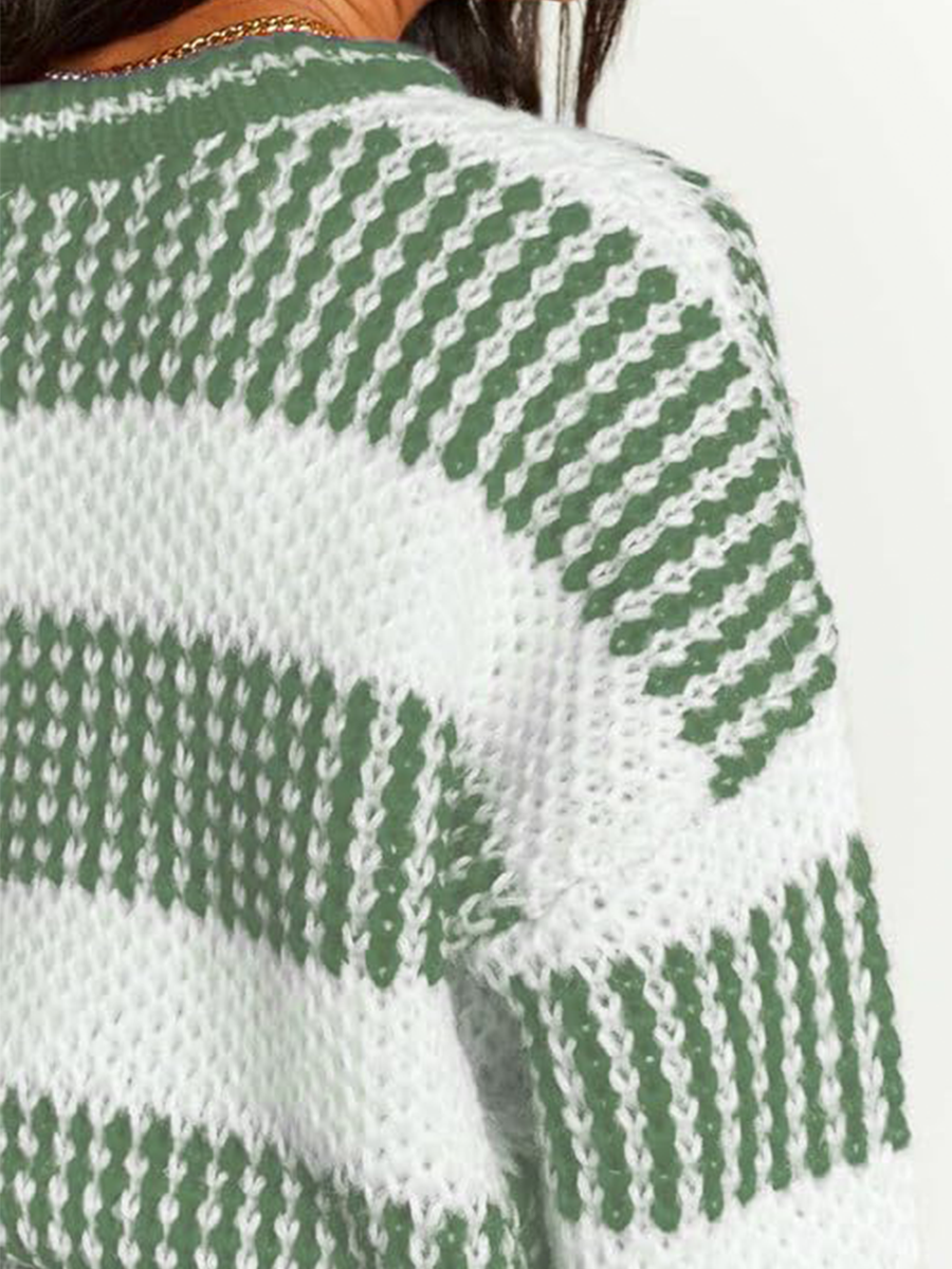 Colorblocked Knit Sweater