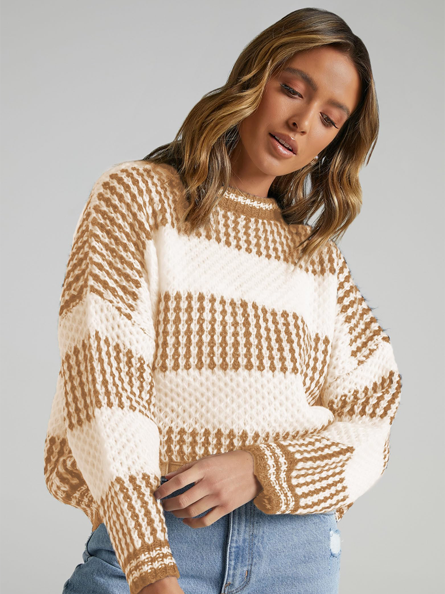 Colorblocked Knit Sweater
