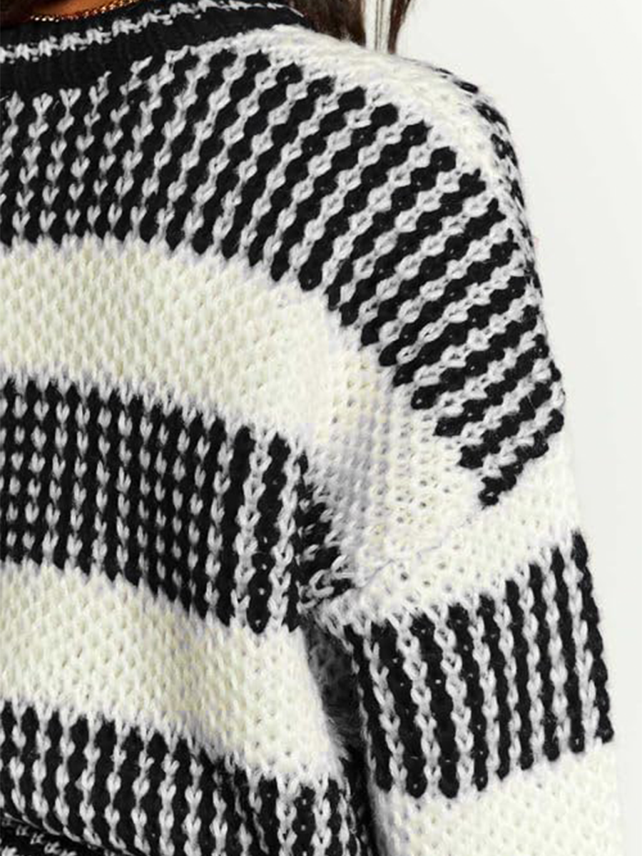 Colorblocked Knit Sweater