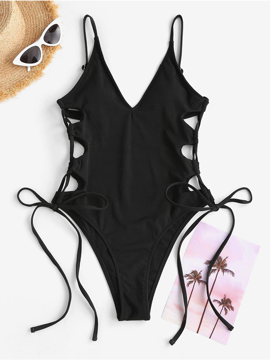 Cutout Halter Swimsuit