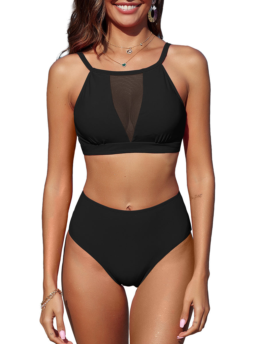 High Neck Bikini Set