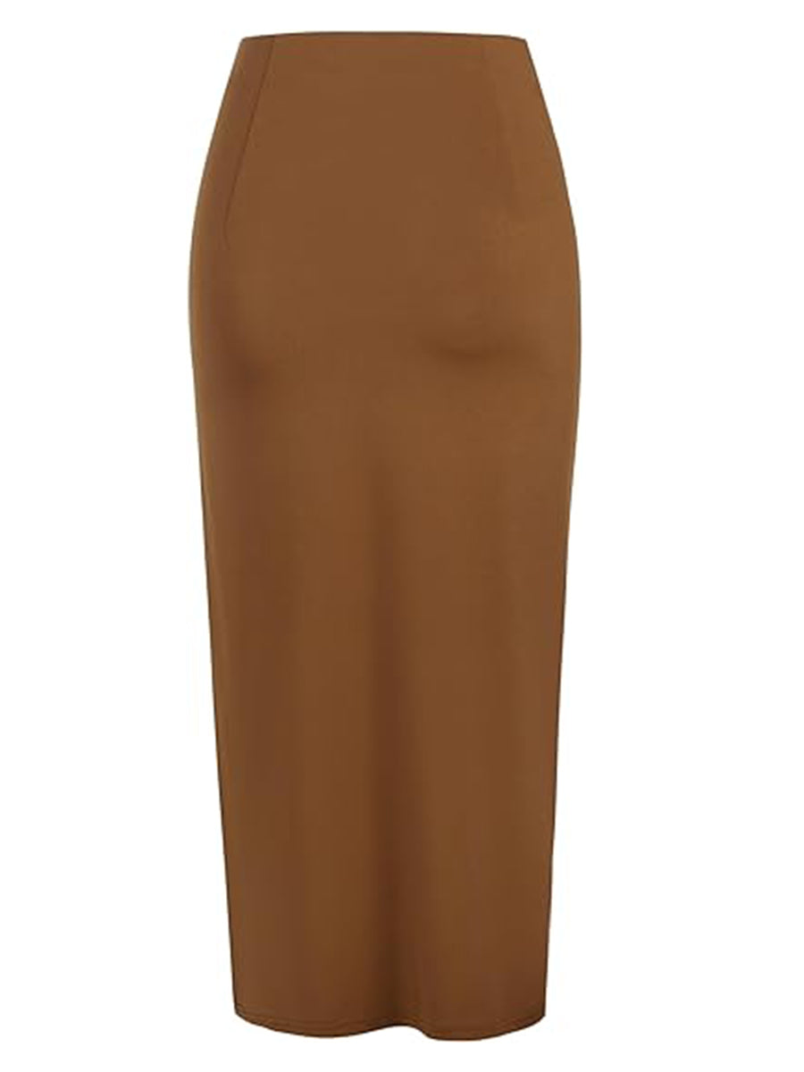 High Waist Ruched Skirt