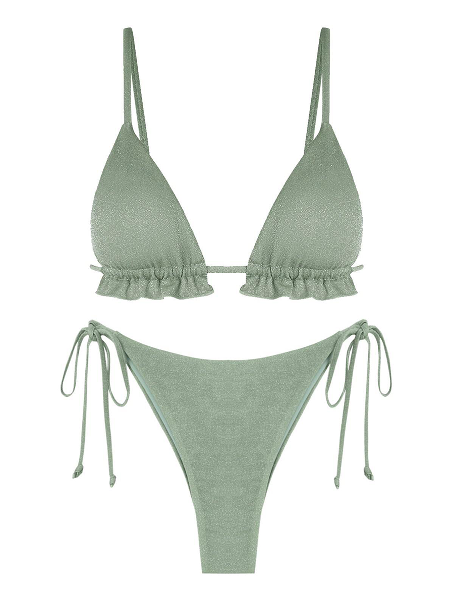 Metallic Triangle Bikini