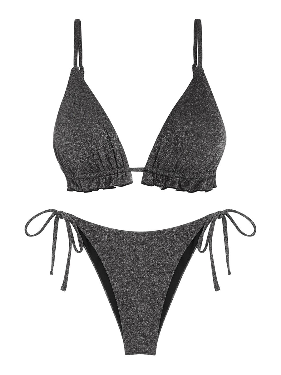 Metallic Triangle Bikini