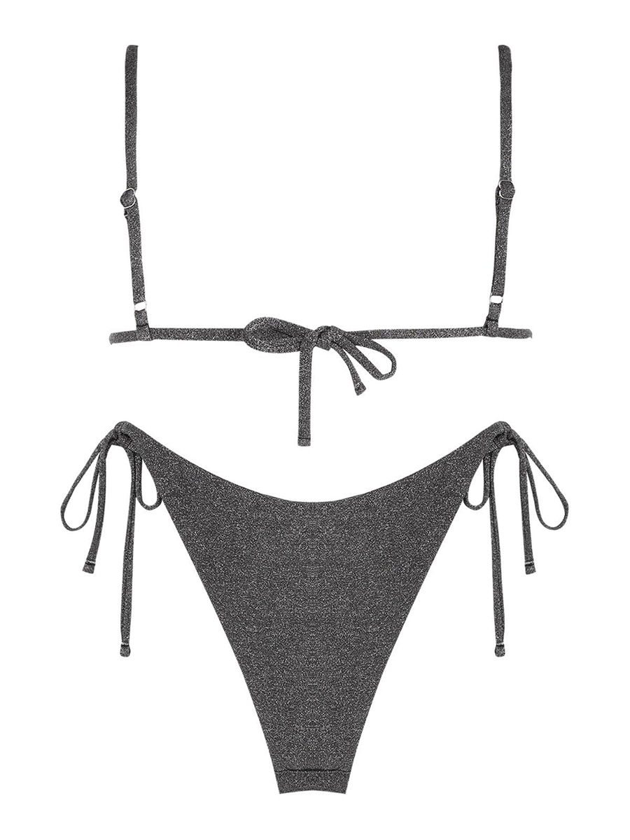 Metallic Triangle Bikini